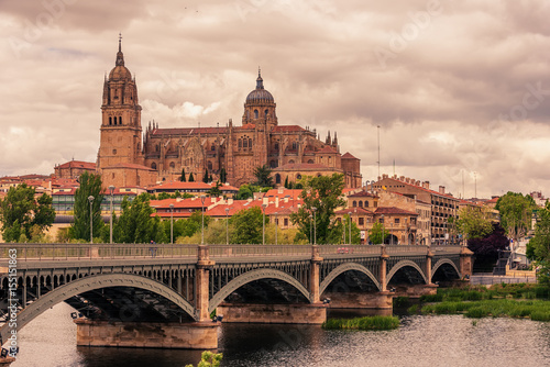 Salamanca, Spain: The old town, The New Cathedral, Catedral Nueva and Tormes river 