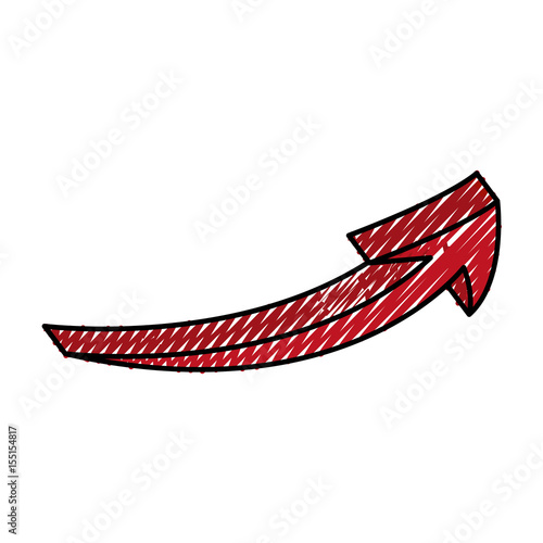 arrow increase isolated icon vector illustration design