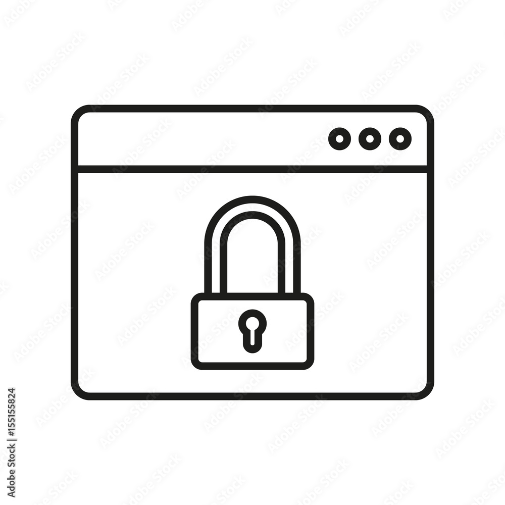 window lock on white background window lock on white background