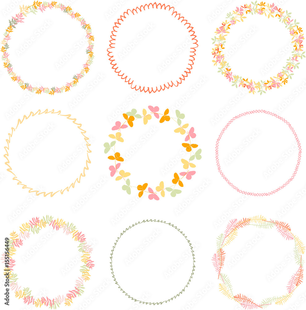 hand drawn summer elegant and romantic graphic flower wreath hand drawn summer elegant and romantic graphic flower wreath