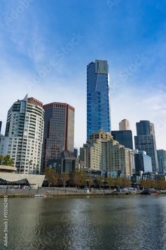 Beautiful Melbourne cityscape with Yarra river view