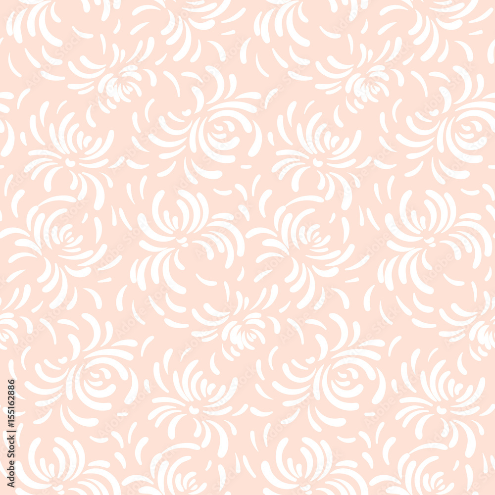 Seamless abstract vector pattern. Flowers ornament in retro style. Seamless abstract vector pattern. Flowers ornament in retro style.
