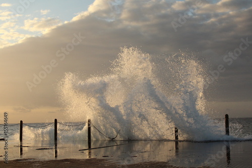 Sea on the sunset