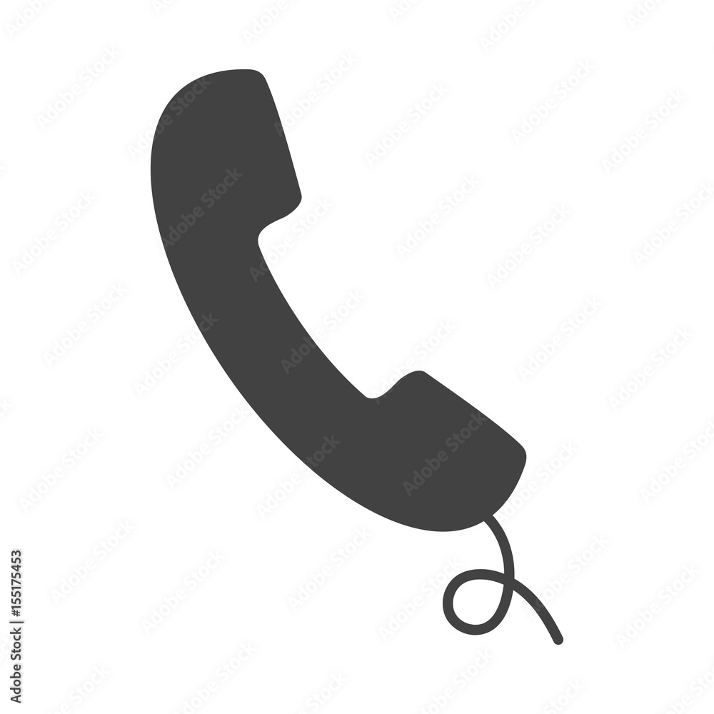 Phone icon, contact, call center, support service sign isolated on white background. Telephone, communication. Vector illustration Phone icon, contact, call center, support service sign isolated on white background. Telephone, communication. Vector illustration