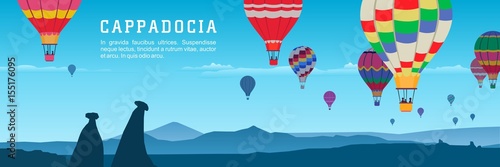 Cappadocia and balloon travel in the sky