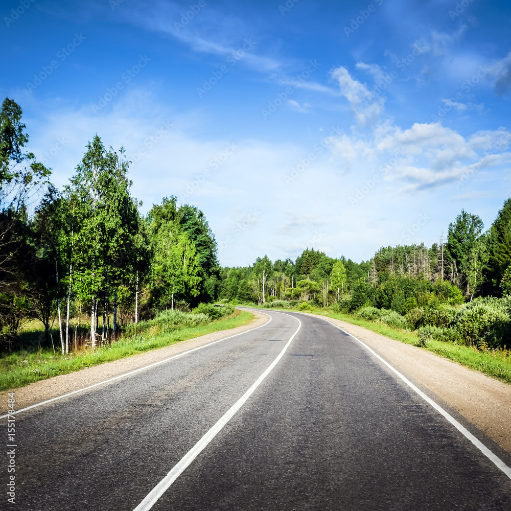 Beautiful highway road