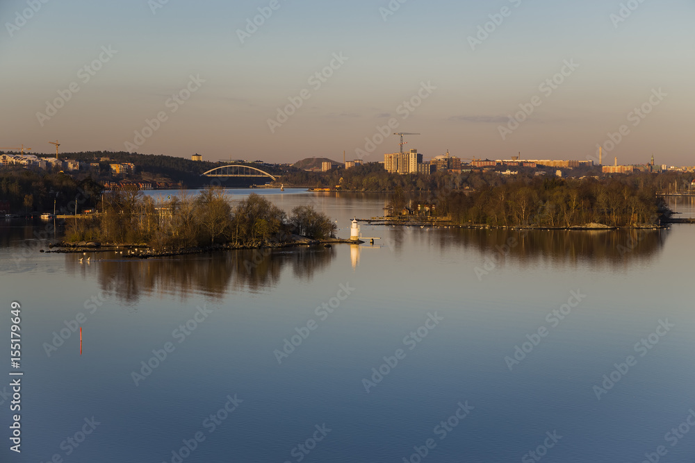 suburbs of Stockholm and Lake Malaren