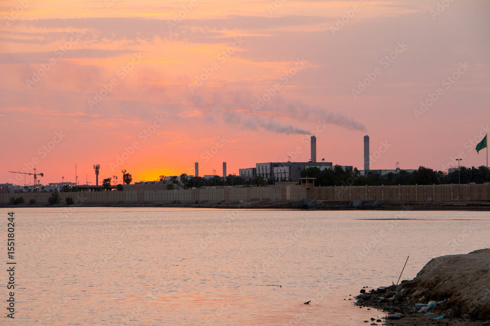 This picture was taken at the Corniche side in Jeddah, Saudi Arabia