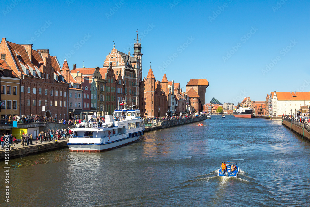Obraz premium Colourful historic houses in Gdansk