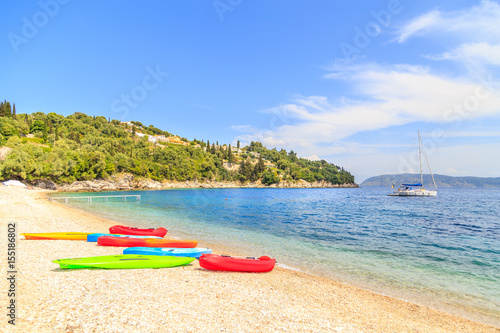 View of a shore in Corfu, Greece
