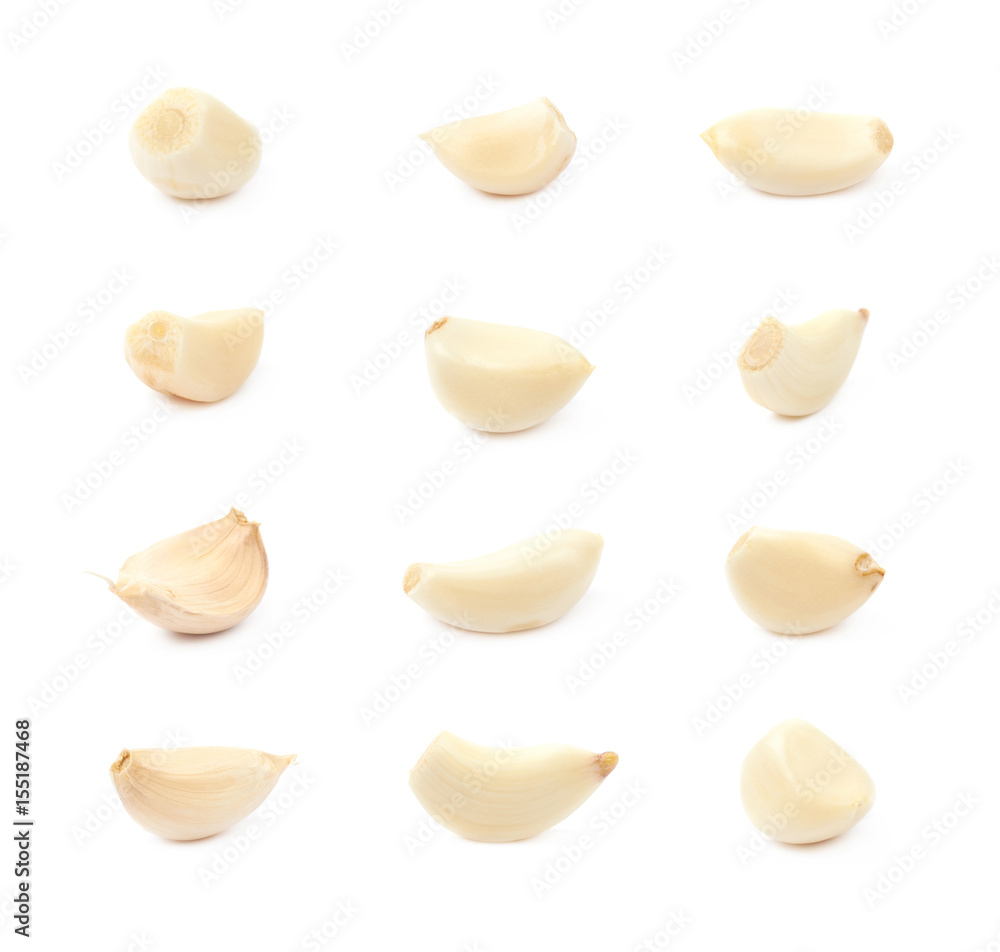 Single garlic clove isolated Single garlic clove isolated