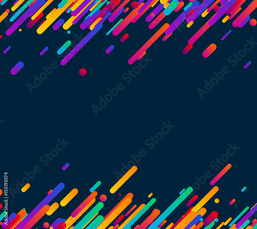 Colorful abstract background on blue.