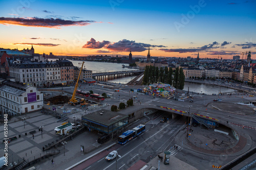 Slussen Stockholm Cityscape photo
