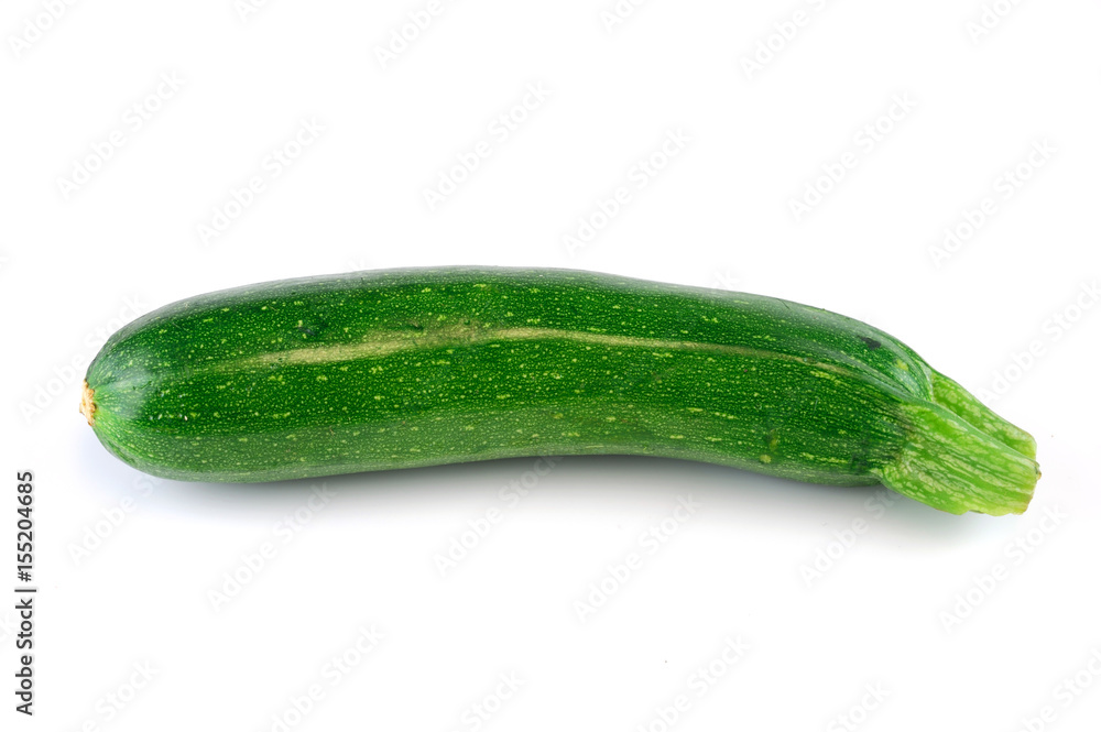 fresh green zucchini isolated on white background fresh green zucchini isolated on white background
