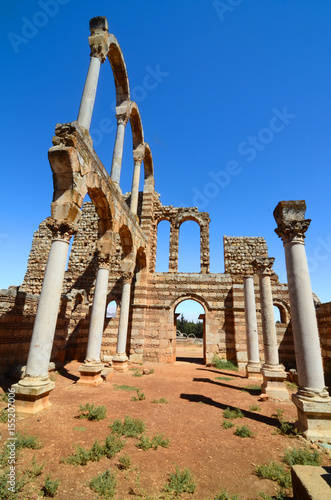 Ruins of the Umayyad city of Anjar , Lebanon 