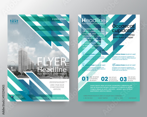 Abstract turquoise weave Brochure annual report cover Flyer Poster design Layout vector template in A4 size
