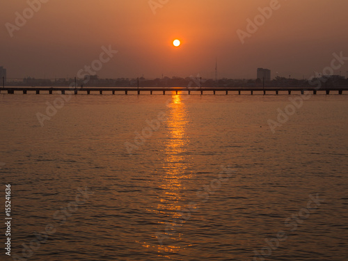 Sunrise at Pattaya Sea Bridge © wichatsurin