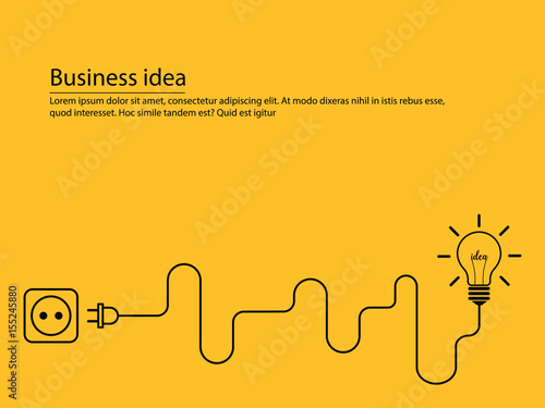 Creative brainstorm concept business idea
