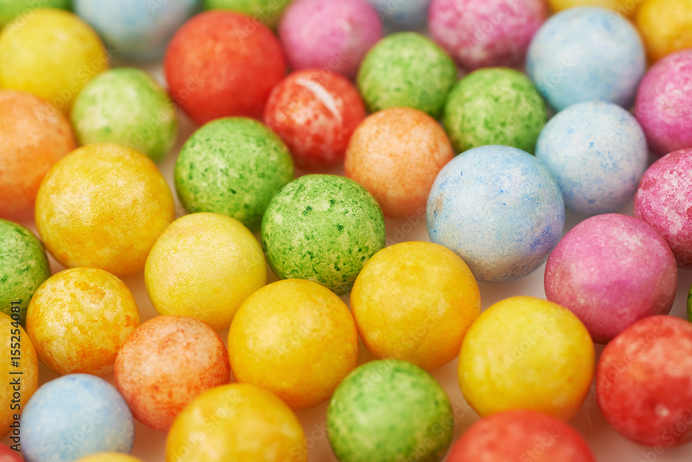 Surface coated with colorful balls Surface coated with colorful balls