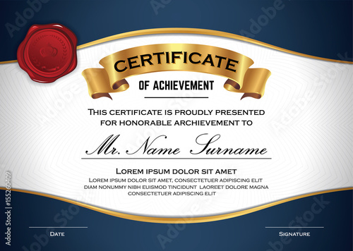 Multipurpose Professional Certificate Template Design for Print. Vector illustration