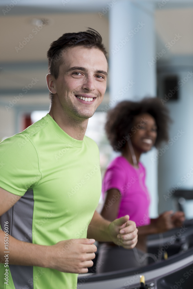 people exercisinng a cardio on treadmill people exercisinng a cardio on treadmill
