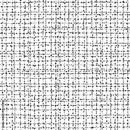 Seamless black and white abstract hand drawn pattern