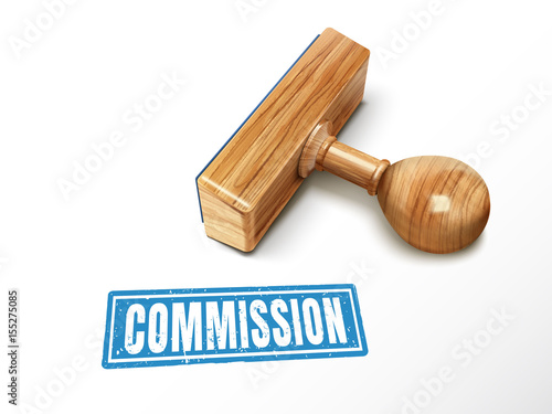 commission text and stamp