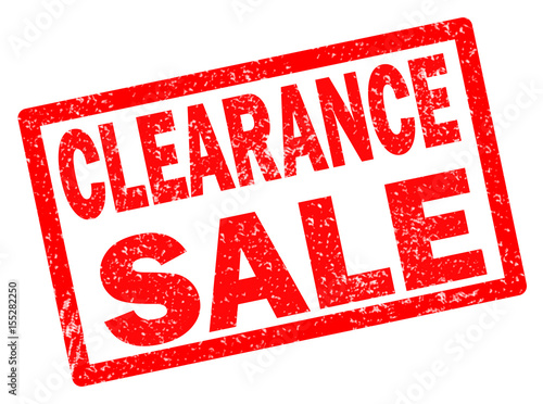 clearance sale stamp on white background. clearance sale stamp sign.