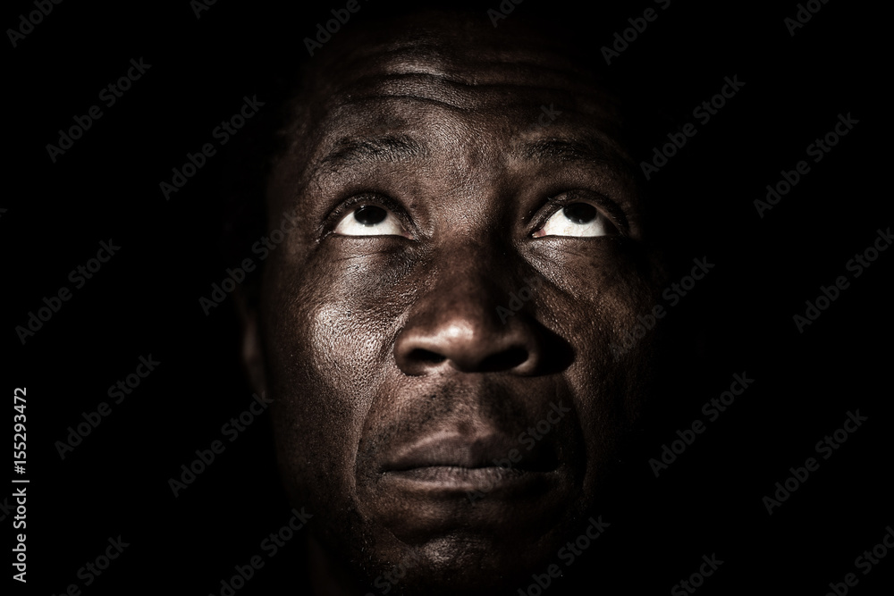 Handsome african black man studio portrait. Handsome african black man studio portrait.