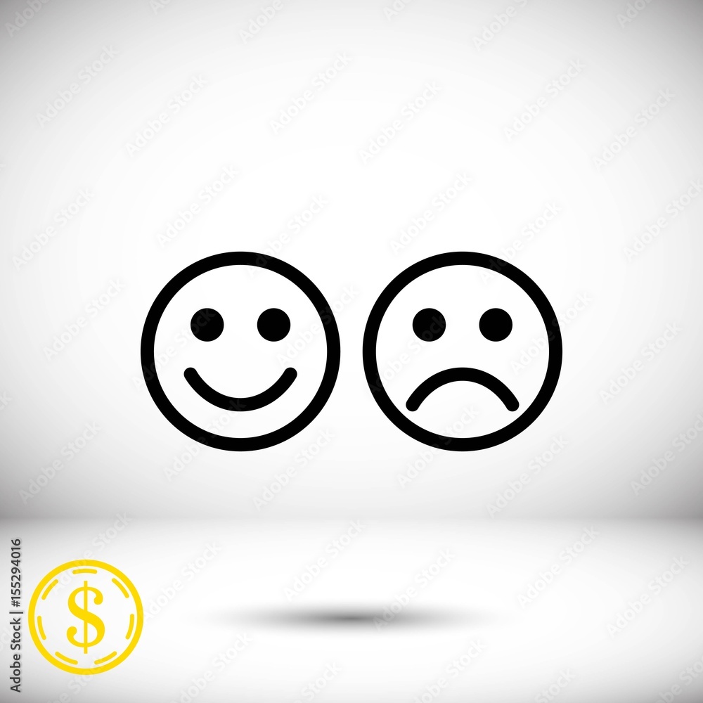 Smile icon stock vector illustration flat design Smile icon stock vector illustration flat design