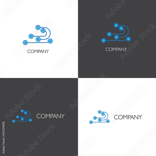 Electronics services or goods company logo