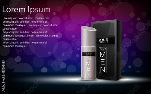 Package box with cosmetic bottle 
