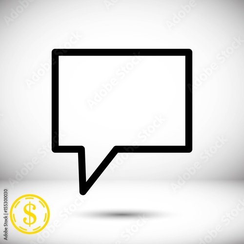 Speech Bubbles Icon. Chat pictogram icon stock vector illustration