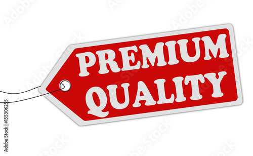 Premium quality red  price tag