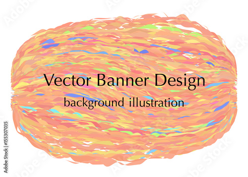 orange ravel knit like banner design, made in vector