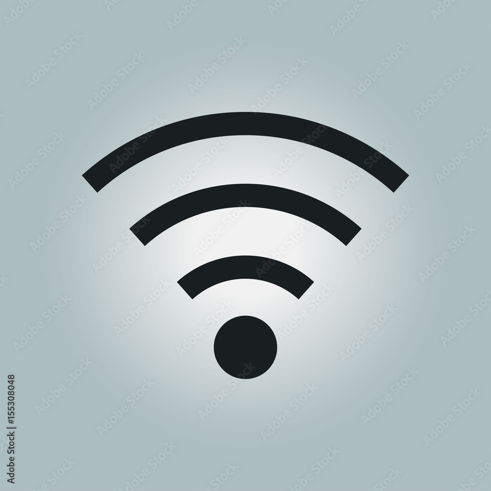 Wifi Symbol. Vector wireless network icon. Flat design style. Wifi Symbol. Vector wireless network icon. Flat design style.