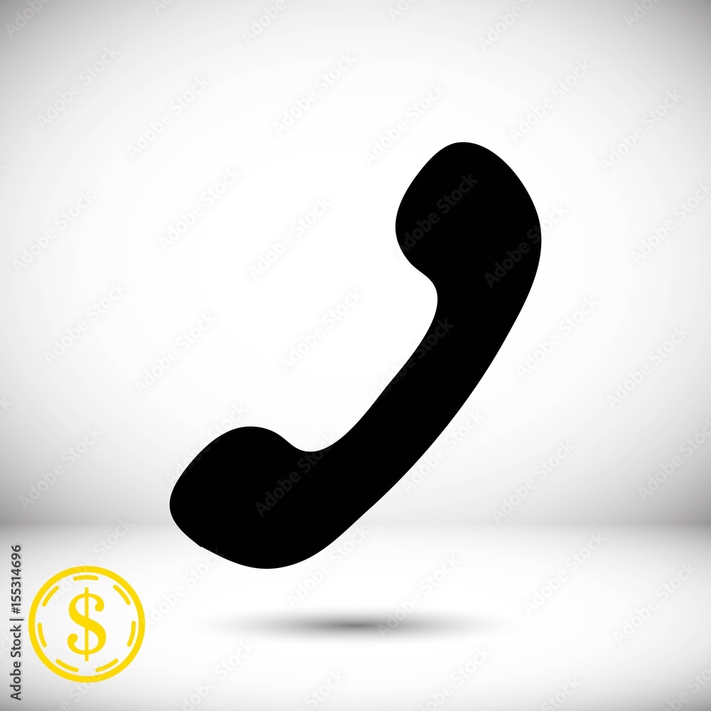 phone icon stock vector illustration flat design phone icon stock vector illustration flat design