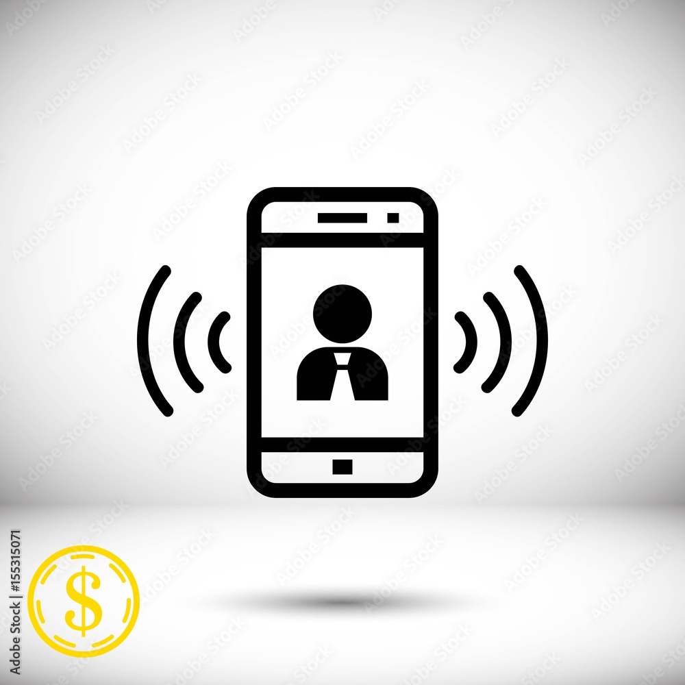 phone icon stock vector illustration flat design phone icon stock vector illustration flat design