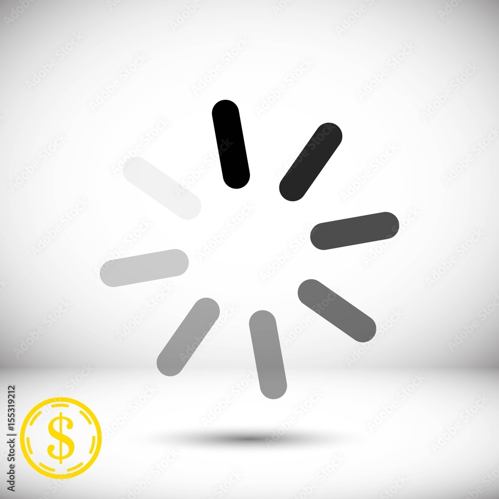 loading icon stock vector illustration flat design loading icon stock vector illustration flat design