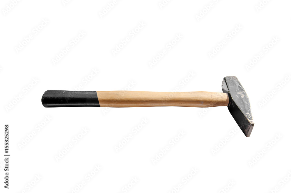 Old hammer handle equipment for construction and repair tool for work Old hammer handle equipment for construction and repair tool for work