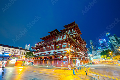 Buddha Toothe Relic Temple ,China Town area in Singapore