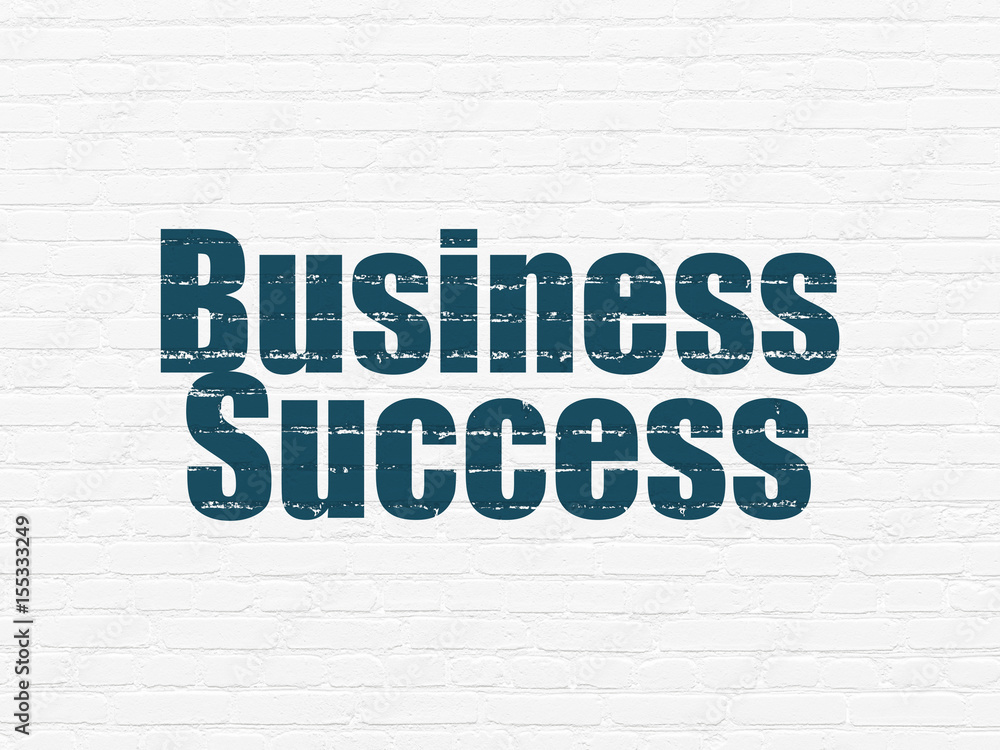 Finance concept: Business Success on wall background