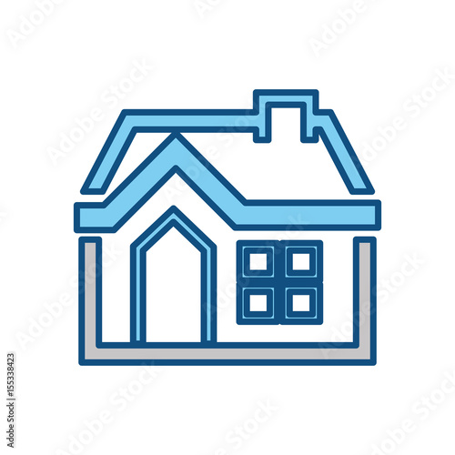 house real estate icon vector illustration graphic design