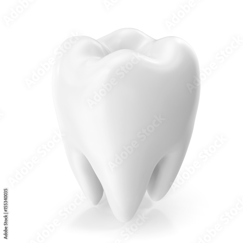 Fototapeta Naklejka Na Ścianę i Meble -  Tooth 3D Dental, medicine and health concept design element. 3D rendering