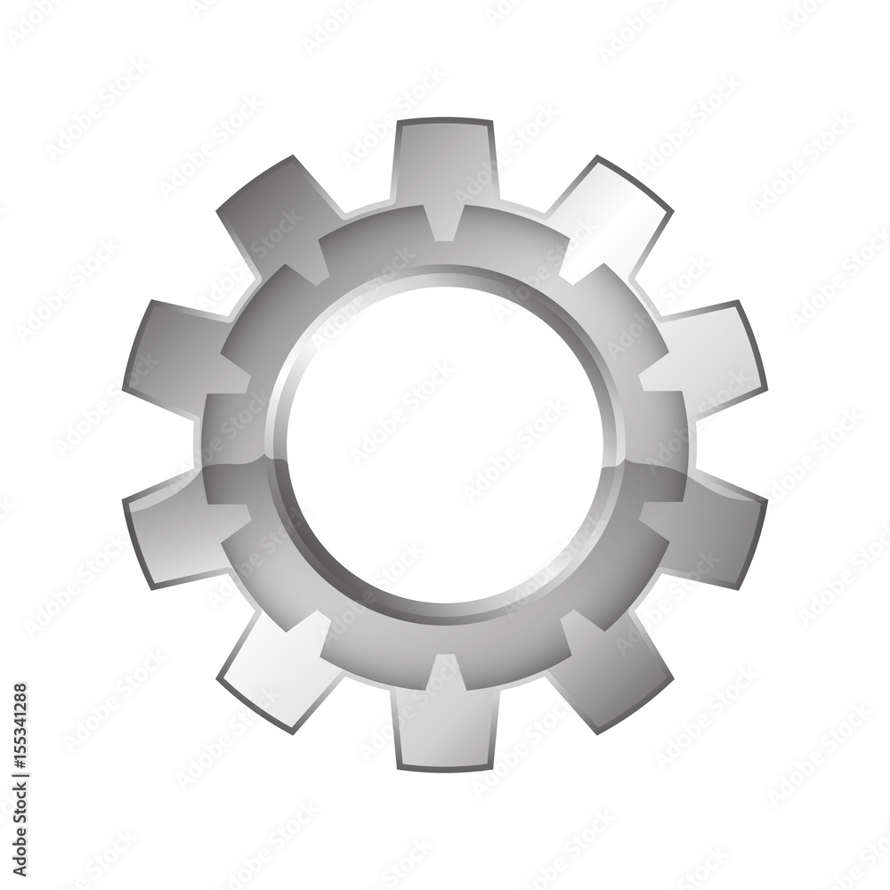 Gear machinery piece icon vector illustration graphic design Gear machinery piece icon vector illustration graphic design
