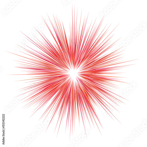 Abstract red explosion, blast background