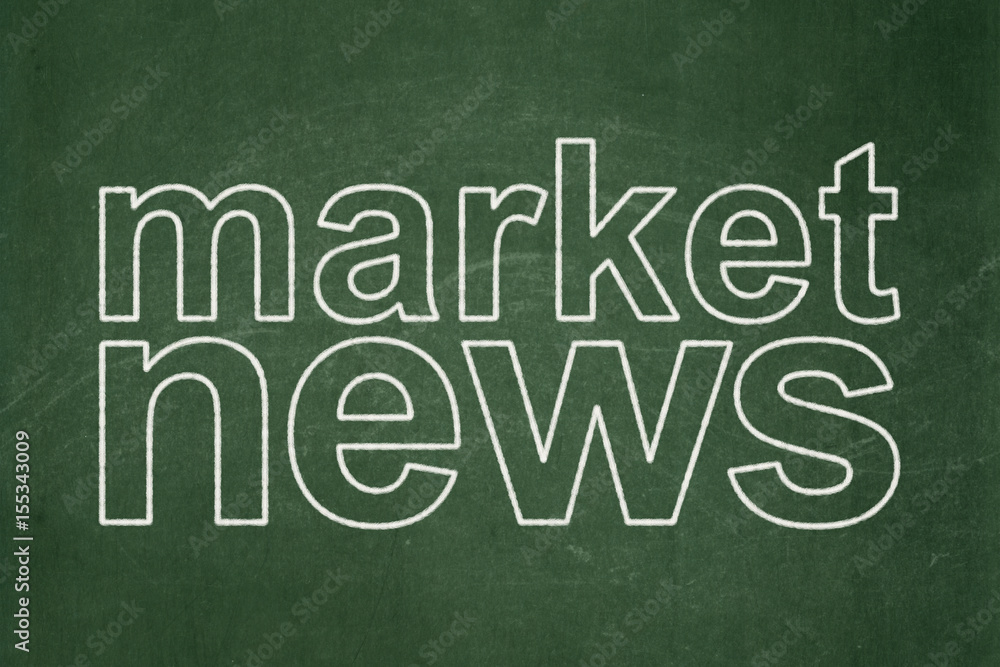 News concept: Market News on chalkboard background News concept: Market News on chalkboard background
