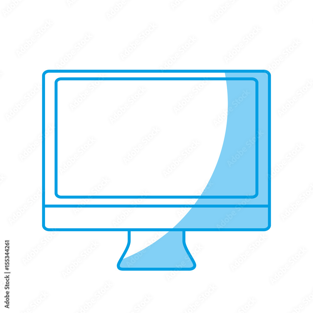 computer monitor icon over white background. vector illustration computer monitor icon over white background. vector illustration