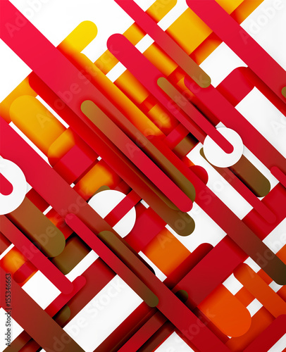 Cut 3d paper color straight lines abstract background