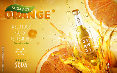 orange soda pop ad